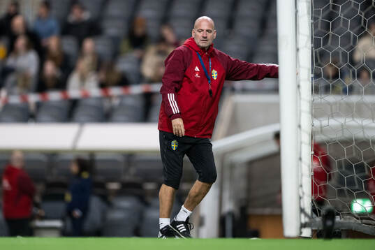 Assistant coach Magnus Wikman of Sweden of the women's