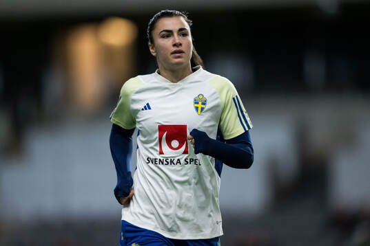 Goalkeeper Zecira Musovic of Sweden of the women's national