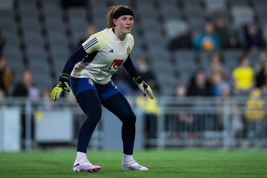 Goalkeeper Tove Enblom of Sweden of the women's national
