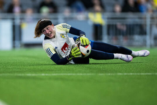 Goalkeeper Tove Enblom of Sweden of the women's national