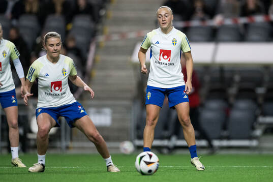 Amanda Nildén and Hanna Bennison of Sweden of the women's