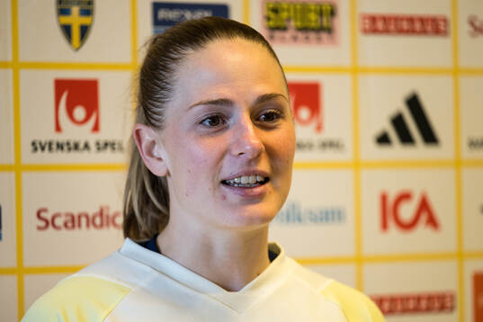 Goalkeeper Tove Enblom of the women's national football