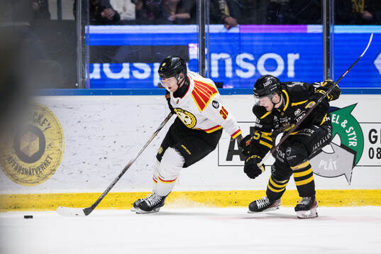 Brynäs Linus Ölund och AIKs Theo Hårdstam