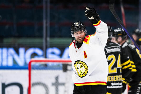 Brynäs Anton Rödin jublar