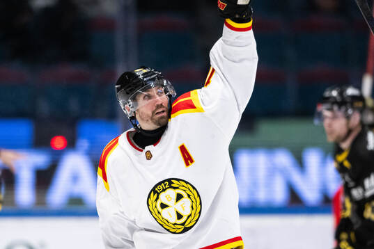 Brynäs Anton Rödin jublar
