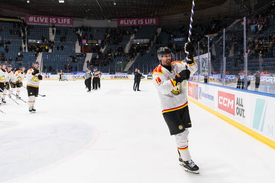 Brynäs Anton Rödin jublar
