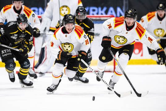 Brynäs Tyler Kelleher och Oskar Kvist