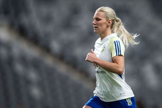 Josefine Rybrink of the women's national football team of