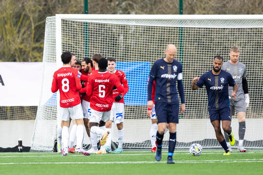 Trelleborgs spelare jublar