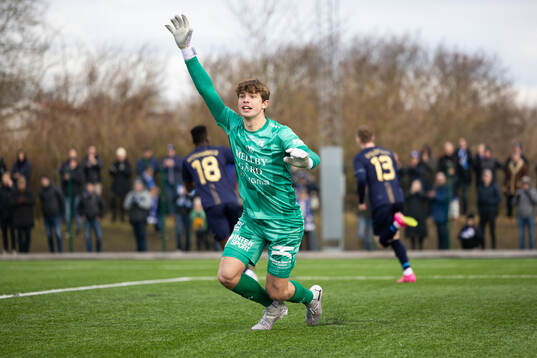 under fotbollsmatchen i Svenska Cupen mellan Halmstad och