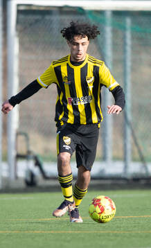 IFK Hässleholms Yousef Alshahoud i träningsmatchen mellan