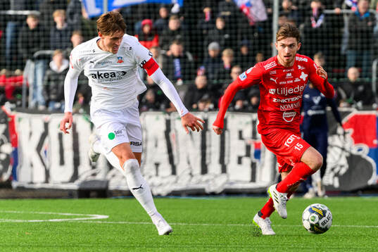 Helsingborgs Thomas Pauck Rogne och Värnamos Carl Johansson
