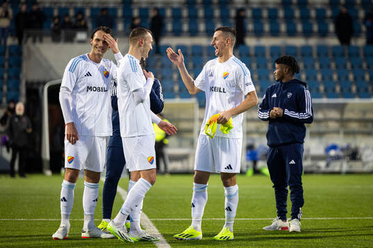 Djurgårdens Piotr Johansson, Albin Ekdal , och Haris