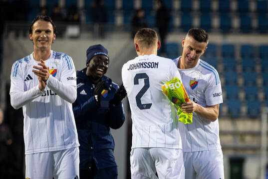 Djurgårdens Piotr Johansson, Albin Ekdal , och Haris