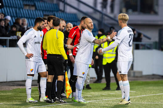 Djurgårdens Lucas Bergvall och Magnus Eriksson