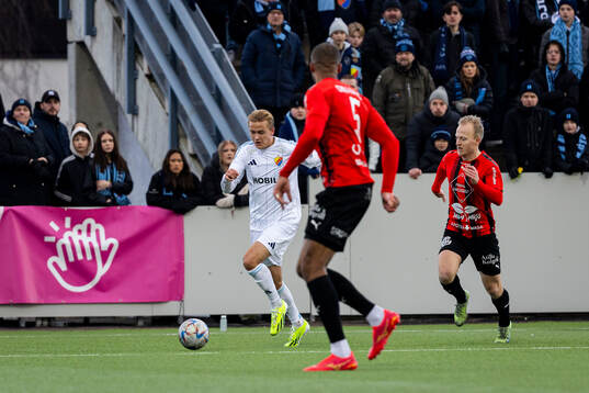 Djurgårdens Oskar Fallenius och Nordic Uniteds Oskar Alvers
