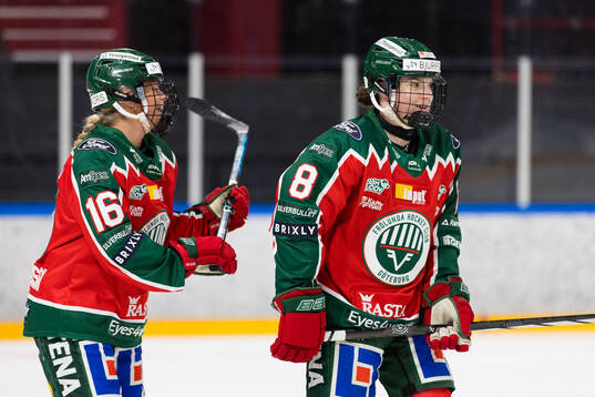 Frölundas Jennifer Carlsson och Lindsay Agnew