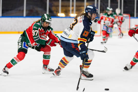 Frölundas Sofie Lundin och Djurgårdens Anneke Linser