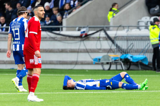 IFK Göteborgs Sebastian Hausner har ont