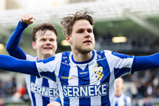 IFK Göteborgs Gustaf Norlin jublar