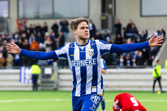 IFK Göteborgs Gustaf Norlin jublar