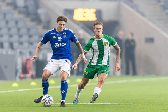 GIF Sundsvalls Jesper Carström och Hammarbys Jusef Erabi