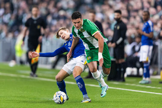 GIF Sundsvalls Marcus Burman och Hammarbys Deniz Gul