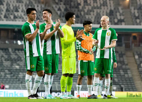 Hammarbys Jusef Erabi, Deniz Gul, målvakt Oliver Dovin och