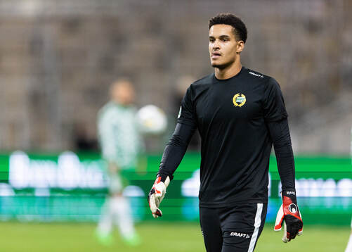 Hammarbys målvakt Oliver Dovin