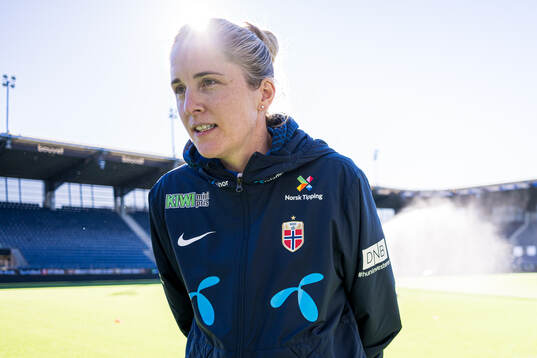 Head coach Gemma Grainger of the Norwegian women's national
