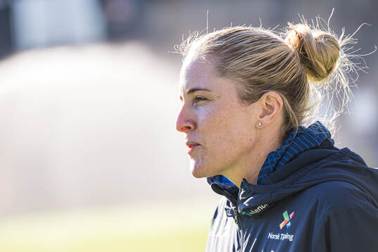 Head coach Gemma Grainger of the Norwegian women's national