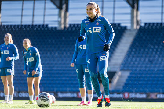 Guro Reiten of the Norwegian women's national football team
