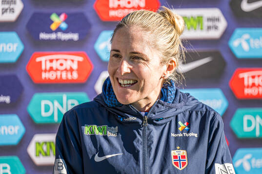 Head coach Gemma Grainger of the Norwegian women's national