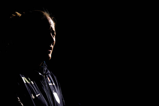 Head coach Gemma Grainger of the Norwegian women's national
