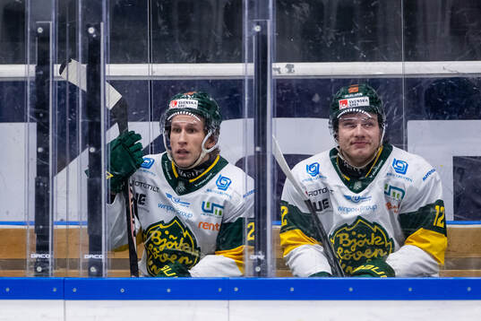 Björklövens Fredric Weigel och Scott Pooley i