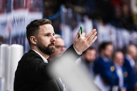 Björklövens tränare Viktor Stråhle