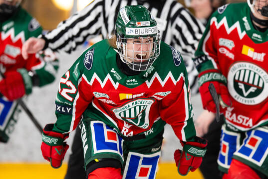 Frölundas Andrea Dalen jublar