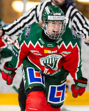 Frölundas Andrea Dalen jublar