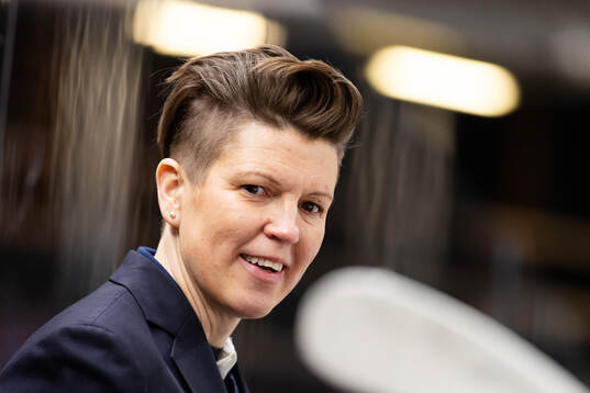 Frölundas tränare Erika Holst