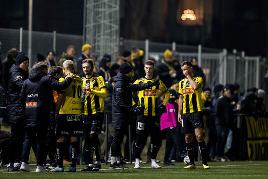 BK Häckens Srdjan Hrstic och Even Hovland