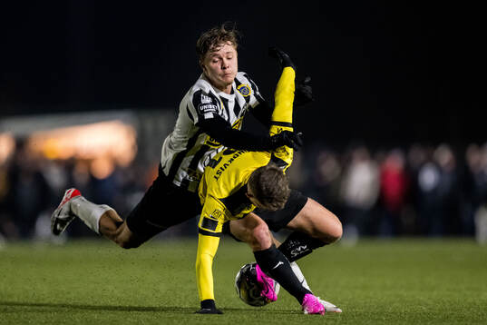 Landskronas Vincent Sundberg och BK Häckens Adam Lundqvist