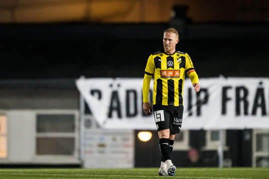 BK Häckens Mikkel Rygaard Jensen deppar