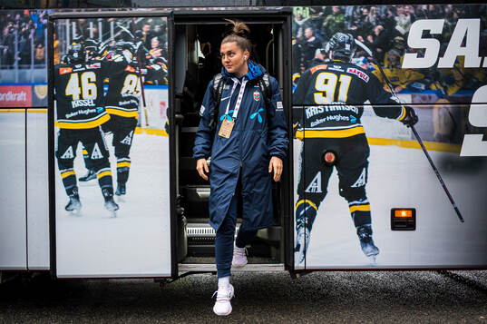 Vilde Bøe Risa of Norway arrives