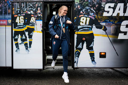 Mathilde Hauge Harviken of Norway arrives