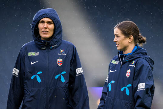 Maria Thorisdottir and Tuva Hansen of Norway