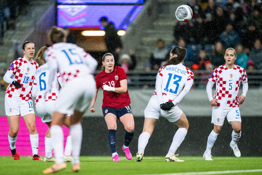 Elisabeth Terland of Norway scores 1-0
