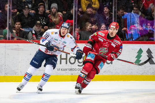 Växjös Marcus Sylvegård och MoDos David Bernhardt