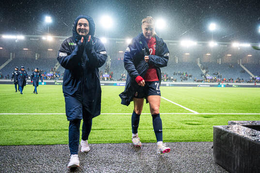 Vilde Bøe Risa and Sophie Roman Haug of Norway