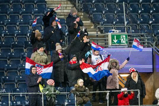 Spectators in the stands