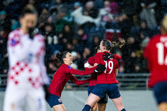 Elisabeth Terland of Norway celebrates